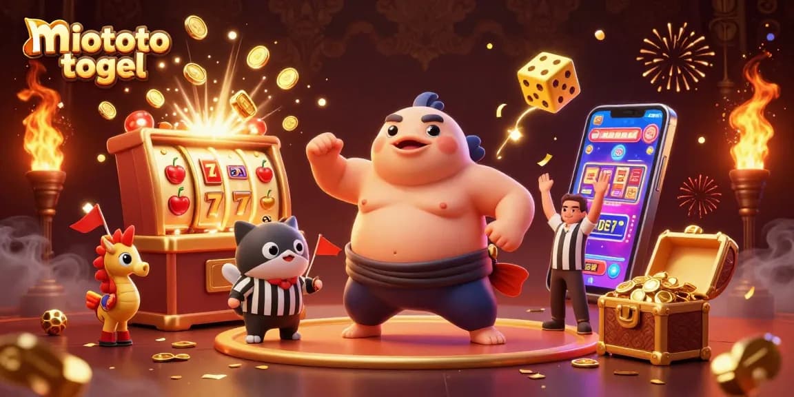Engage with miototo togel in an exciting underwater casino themed illustration filled with vivid game elements.