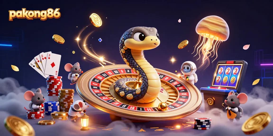Experience the thrill of pakong86 betting with cartoon astronauts wagering on cosmic roulette!