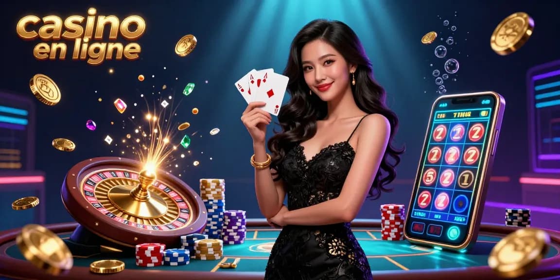 Découvrez l'excitation du casino en ligne avec des éléments de jeu luxueux et des visuels époustouflants.