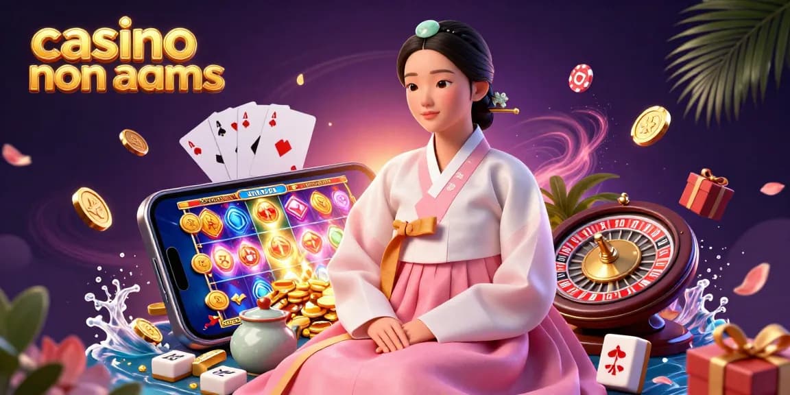 Scena coinvolgente di un casinò non AAMS con un'elegante donna asiatica tra rulli di slot in movimento e vivaci elementi di gioco.