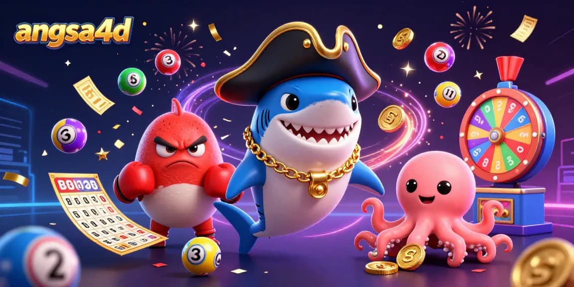 Engage with angsa4d and win exciting jackpots in this vibrant casino scene featuring playful characters!