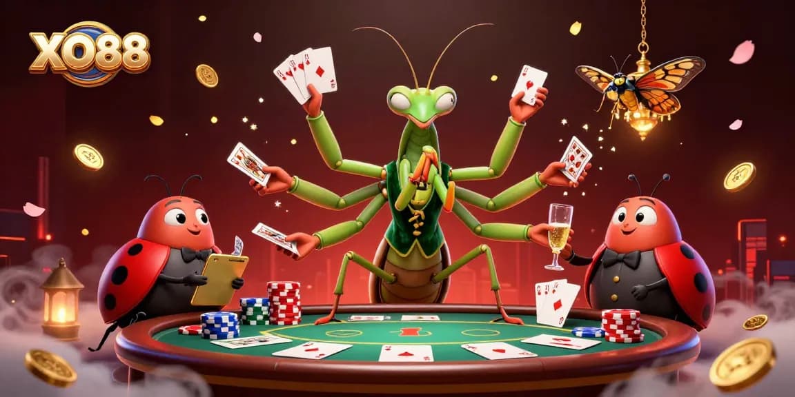 Engage with the thrilling world of online gambling at XO88 featuring dynamic card gameplay and vibrant casino elements.