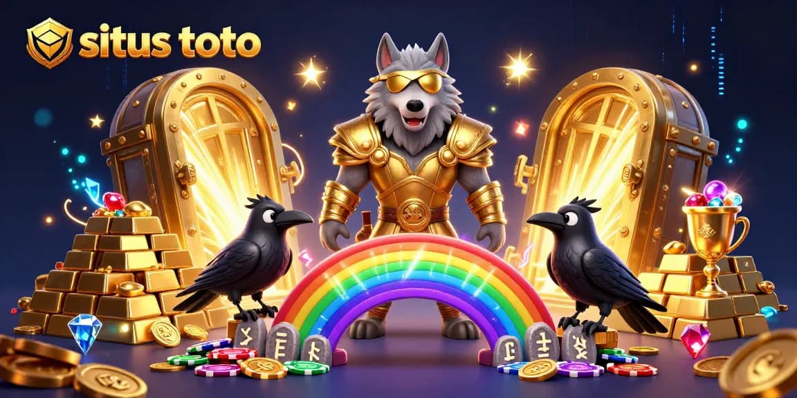 Engage with situs toto, the ultimate platform for togel gaming, featuring vibrant Norse characters and glimmering treasures.