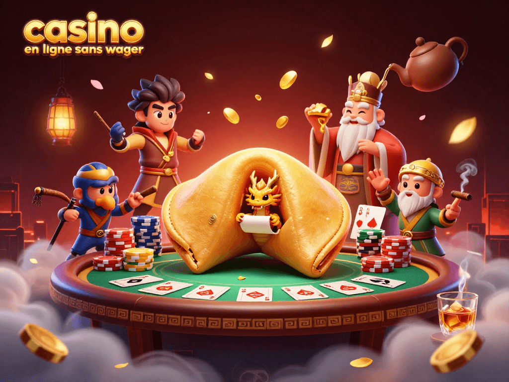 Jouez sans contrainte dans un casino en ligne sans wager avec des personnages 3D captivants.