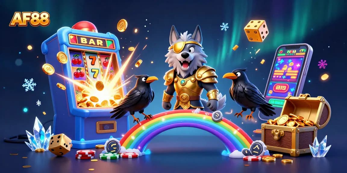 AF88 brings excitement to players with a Norse-themed 3D illustration filled with casino energy and elements