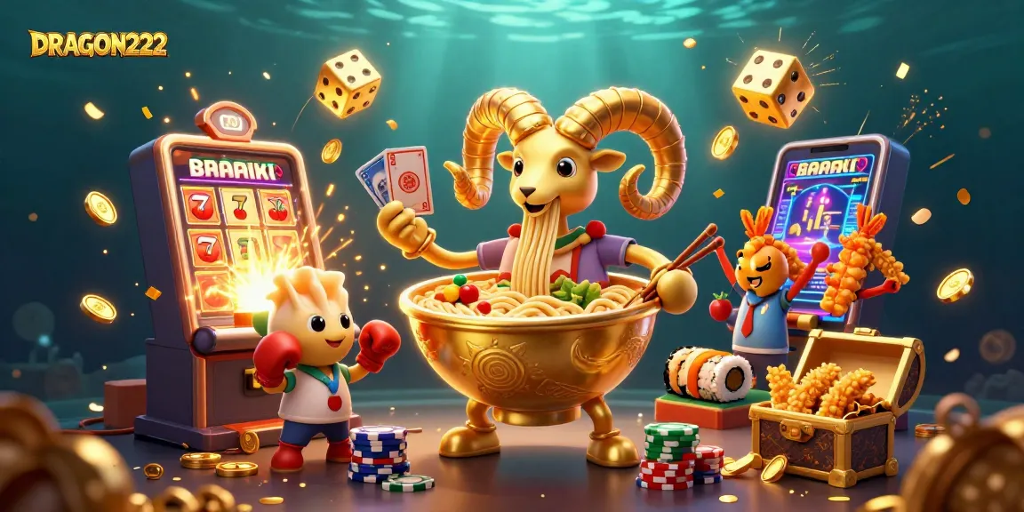 Experience the thrill of gaming with DRAGON222, featuring vibrant 3D characters amidst exploding jackpots.