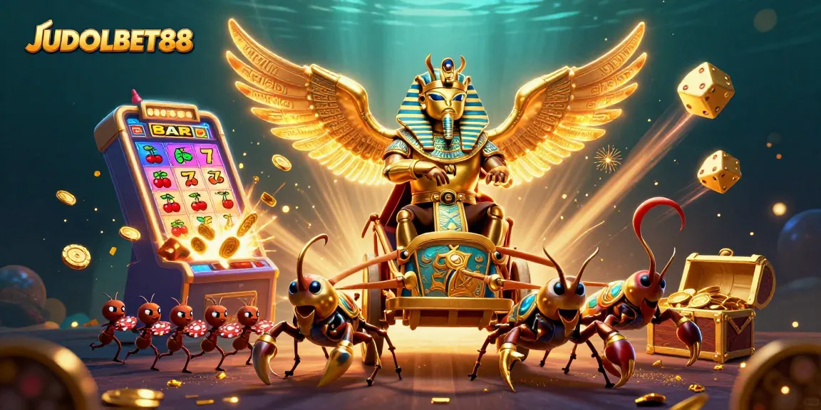 Join the excitement with JUDOLBET88 as you hit jackpots in this thrilling casino scene.