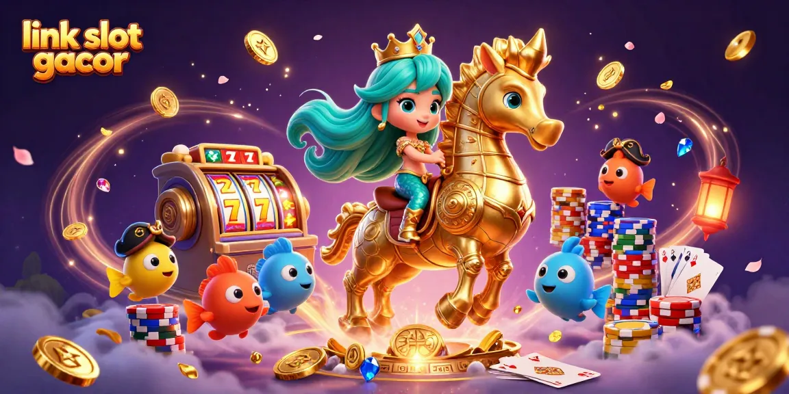 Terlibat dengan suasana cerah dari link slot gacor yang menampilkan putri duyung, kuda laut, dan elemen permainan yang dinamis.
