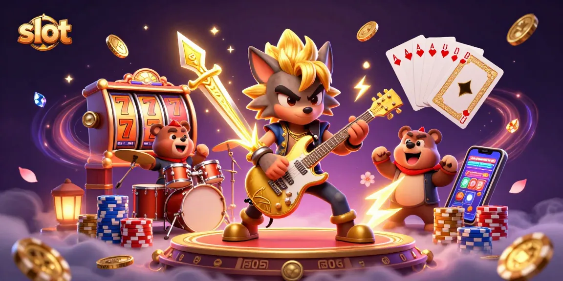 Experience thrilling slot gameplay with vibrant characters and dynamic casino elements.