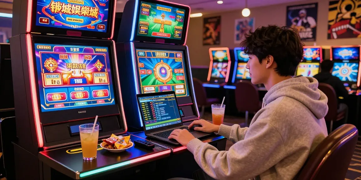 Engaged user experiencing 鉅城娛樂城 in a colorful online gaming environment with interactive slot machine visuals.