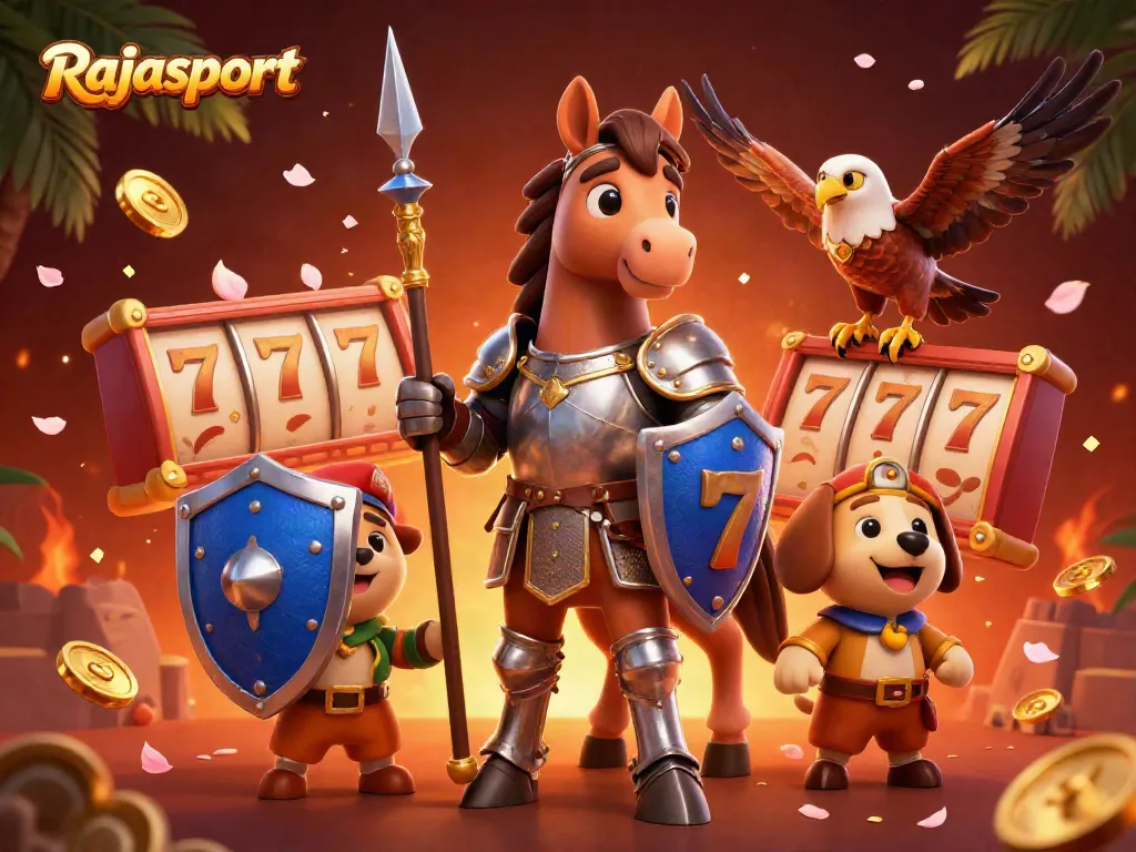 Rajasport menawarkan slot online dengan visual menakjubkan dalam ilustrasi 3D.