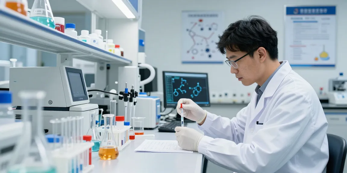 Analyzing 14-butanediol for sale in a modern chemical laboratory.