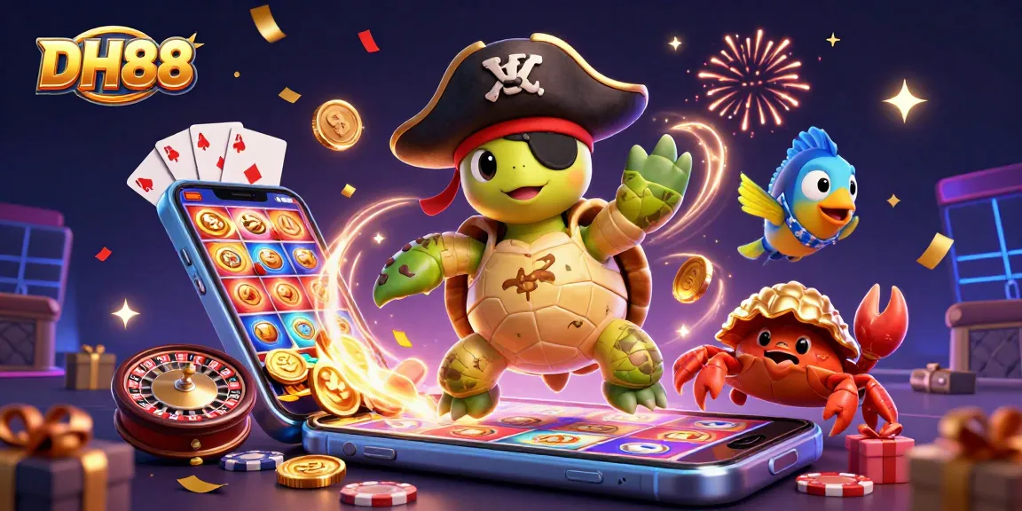 Experience exciting games at DH88 with vibrant casino elements and joyous characters.