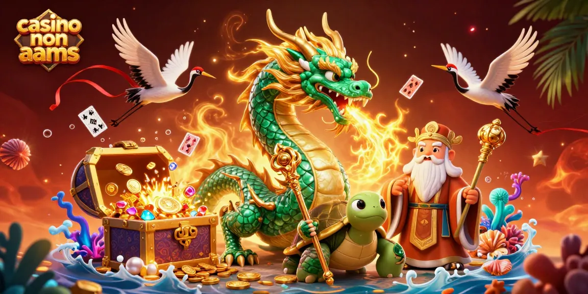 Vivete emozioni vincenti nei casino non aams con la nostra vibrante illustrazione di un drago in 3D.