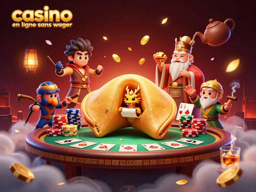 Jouez sans contrainte dans un casino en ligne sans wager avec des personnages 3D captivants.