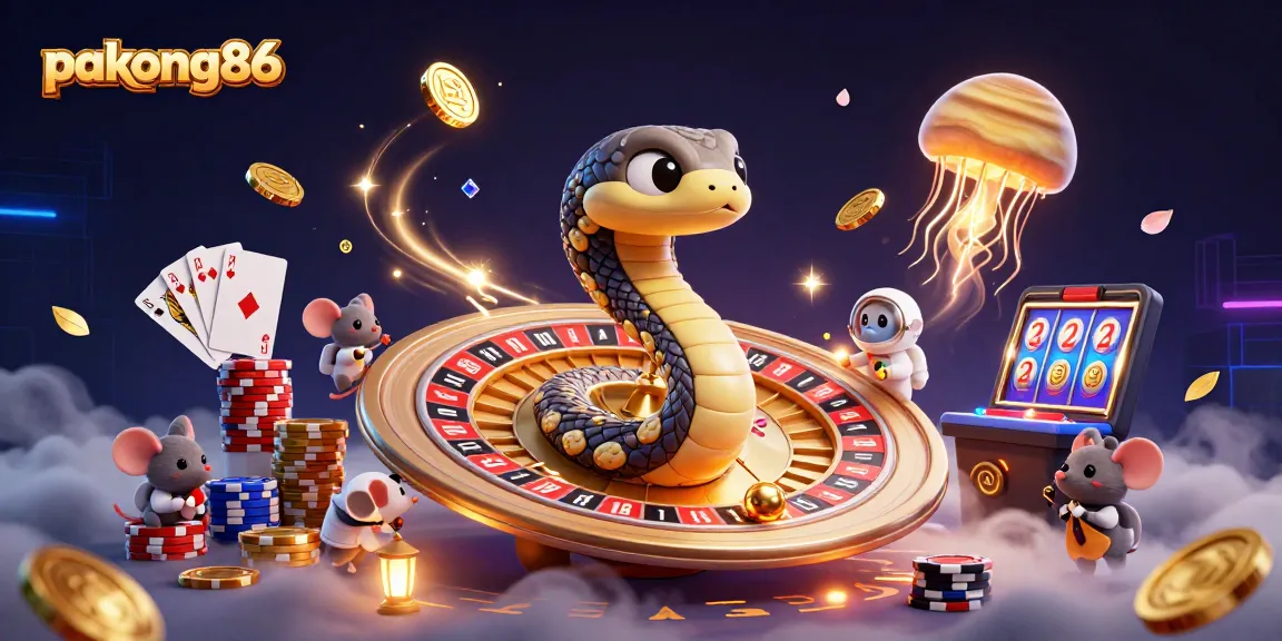 Experience the thrill of pakong86 betting with cartoon astronauts wagering on cosmic roulette!