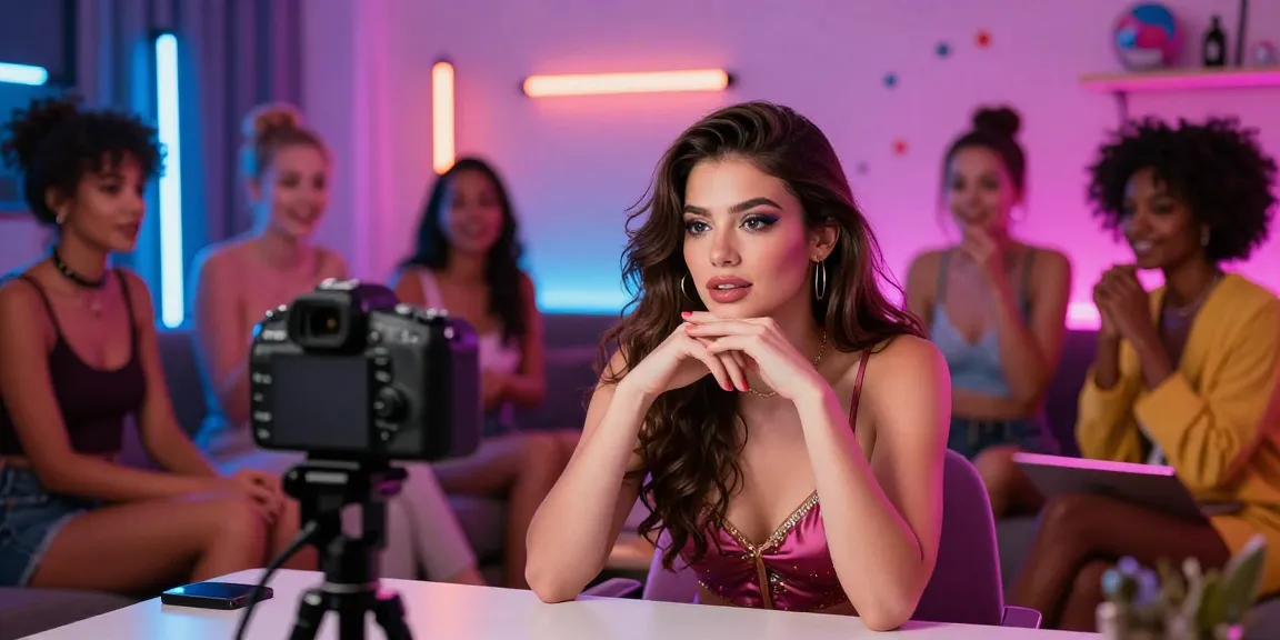 Live sex chat scene featuring diverse cam models engaging in interactive online entertainment.