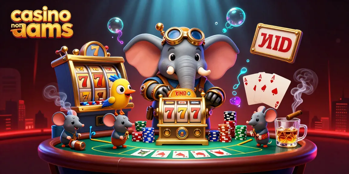 Interagisci con le caratteristiche dei casino non aams in una scena 3D ultra-dettagliata che mostra vivaci slot machine e elementi di poker.