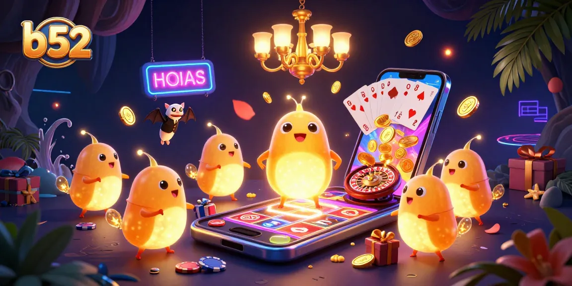 Play b 52 with vibrant casino glowworms lighting up a cave, engaging in thrilling games.