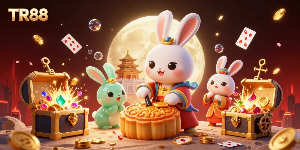 Engage in the excitement of winning with TR88, where a moon rabbit reveals treasures during lunar festivities.