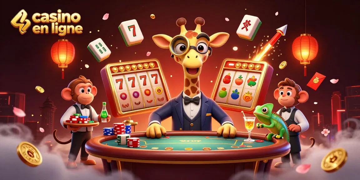 Pari sur un casino en ligne avec une illustration immersive de jeux captivants.