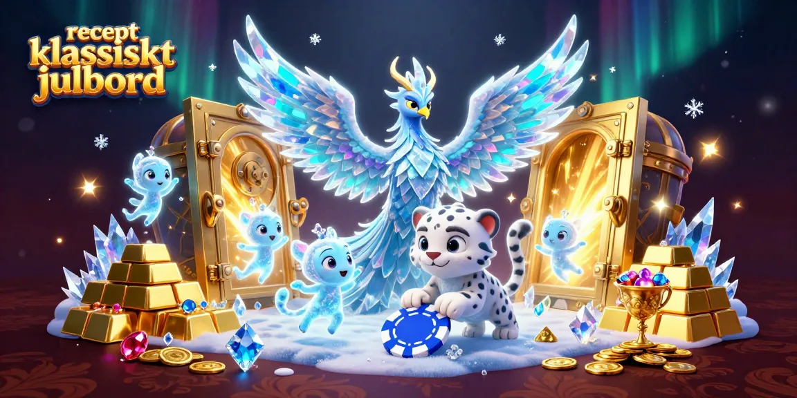 Play with ice-themed characters in a captivating scene featuring recept klassiskt julbord elements.