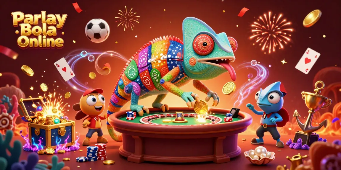 Engage in Parlay Bola Online with dynamic casino action featuring colorful sports elements.