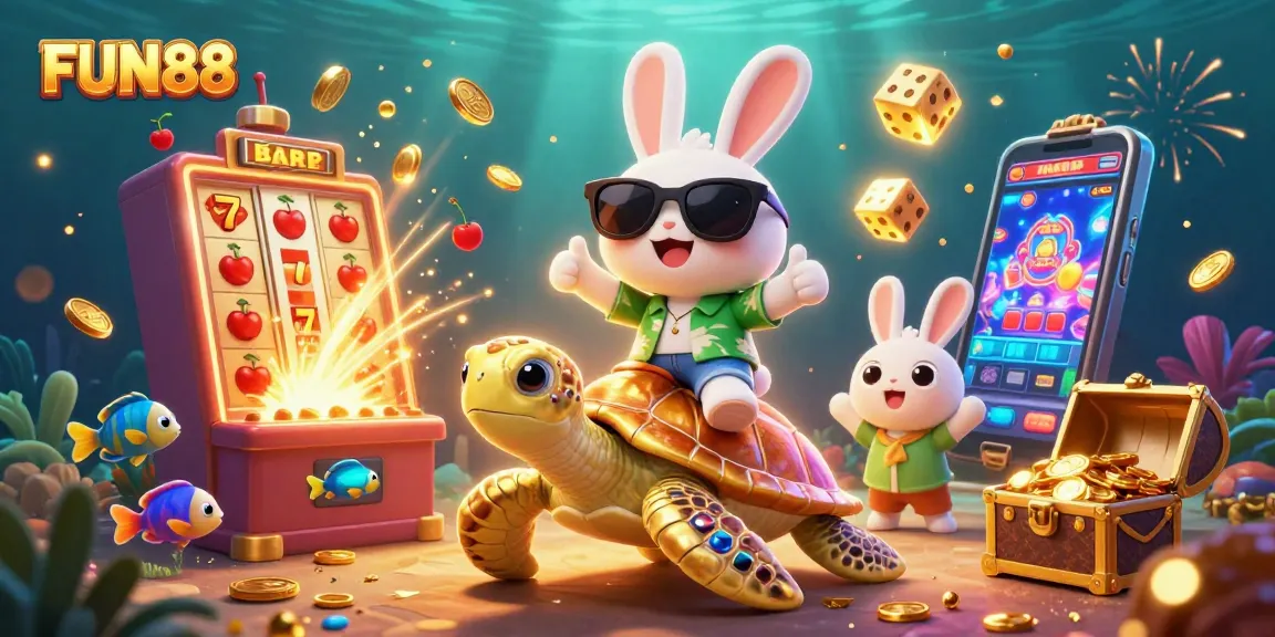 Experience exceptional fun and excitement with FUN88 gaming platform featuring vibrant characters and playful elements.