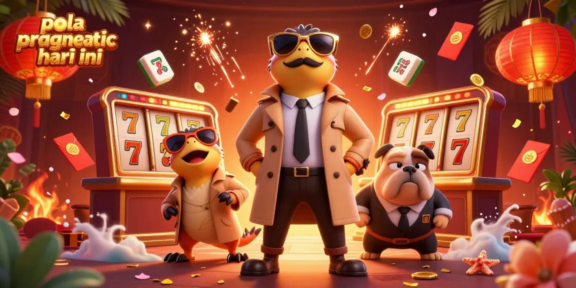 Pola pragmatic hari ini: Three cartoon raptors in a trench coat attempting VIP entry at a vibrant casino, showcasing playful gambling elements.