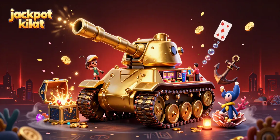 Experience the jackpot kilat excitement with a vibrant casino scene featuring a golden beetle tank.