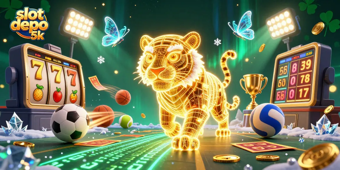 Experience the thrill of slot depo 5k in a vibrant digital casino with dynamic game elements.